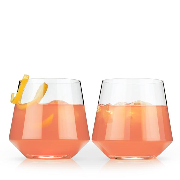 Crystal Cocktail Tumblers- Set of 2
